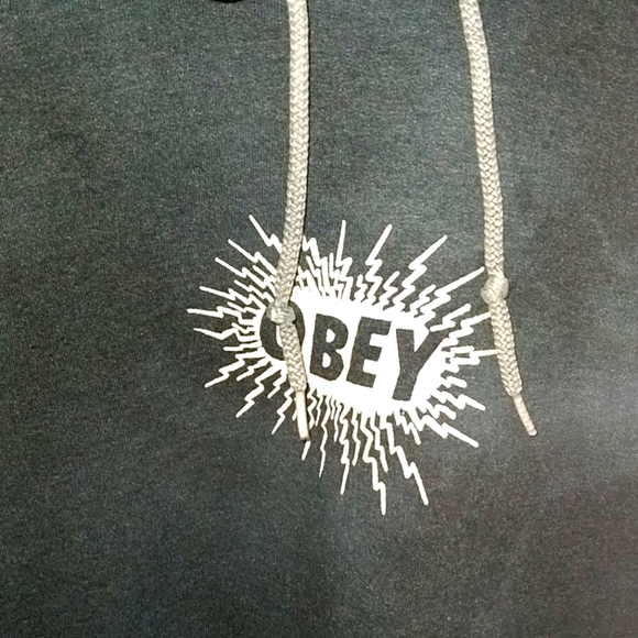 Obey Grey Hoodie - Picture 3 of 4